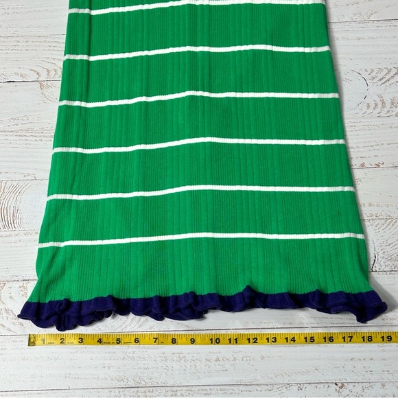 Anthropoligie NWT Daily Practice Green/Navy Striped Dress, Size Medium Petite - Picture 12 of 15